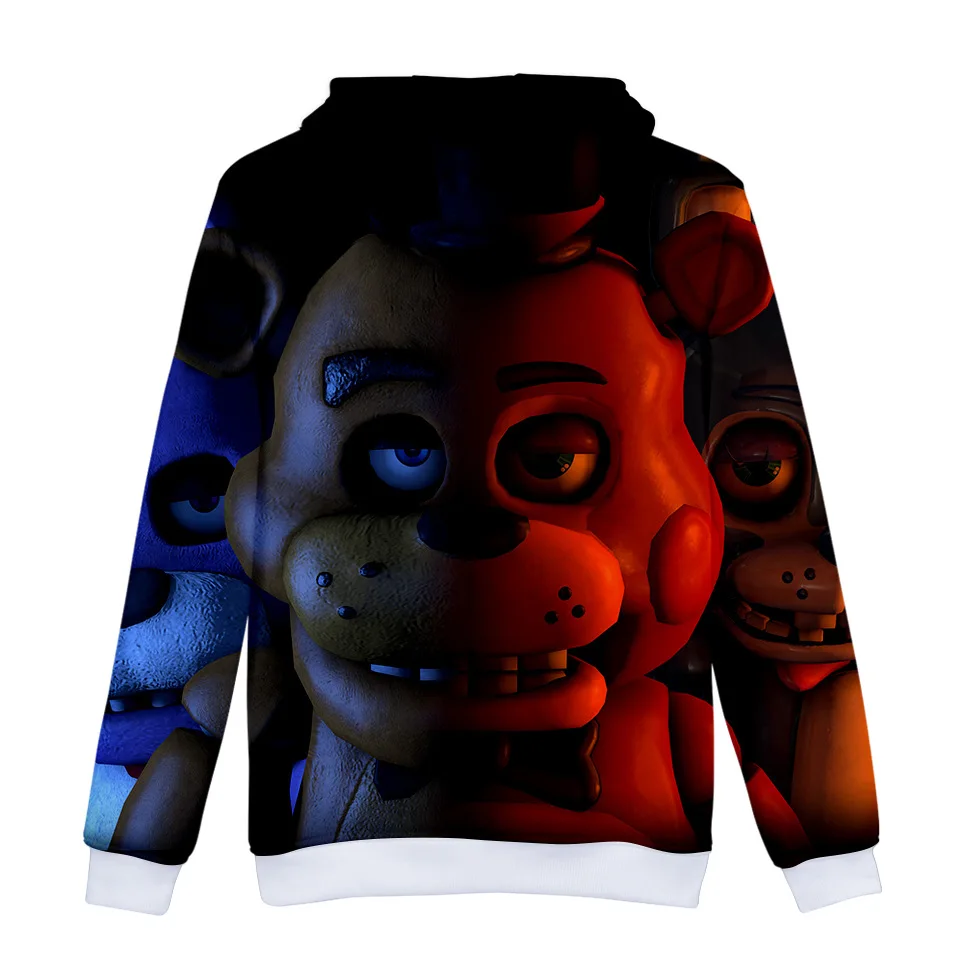 3D печатная игрушка медведь толстовки Five Nights at Freddy толстовки с капюшоном для женщин и мужчин одежда с длинными рукавами модные повседневные толстовки пальто