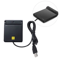 Lecteur de cartes intelligentes USB 2.0, pour identification bancaire, EMV, DNIE DNI Citizen, cloneur de cartes SIM/CAC, connecteur pour ordinateur 