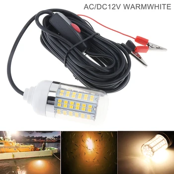 

15W 12V Fishing Yellow Light 108pcs Underwater Fishing Light / Lures Fish Finder Lamp Attracts Prawns for Underwater Lighting