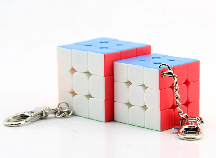 Брелок Demon Rubik's Cube, трехслойный, 3 см, цветной, мини, 3 заказа, брелок, Science Carry-on, аксессуары, Кубик Рубика