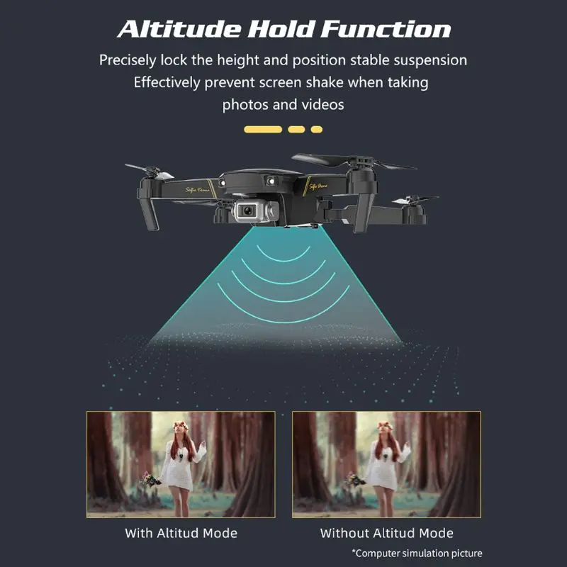 GD89 wifi FPV 1080P HD камера с режимом поддержания высоты складной Радиоуправляемый Дрон RTF2.4GHz технология с технологией анти-помех