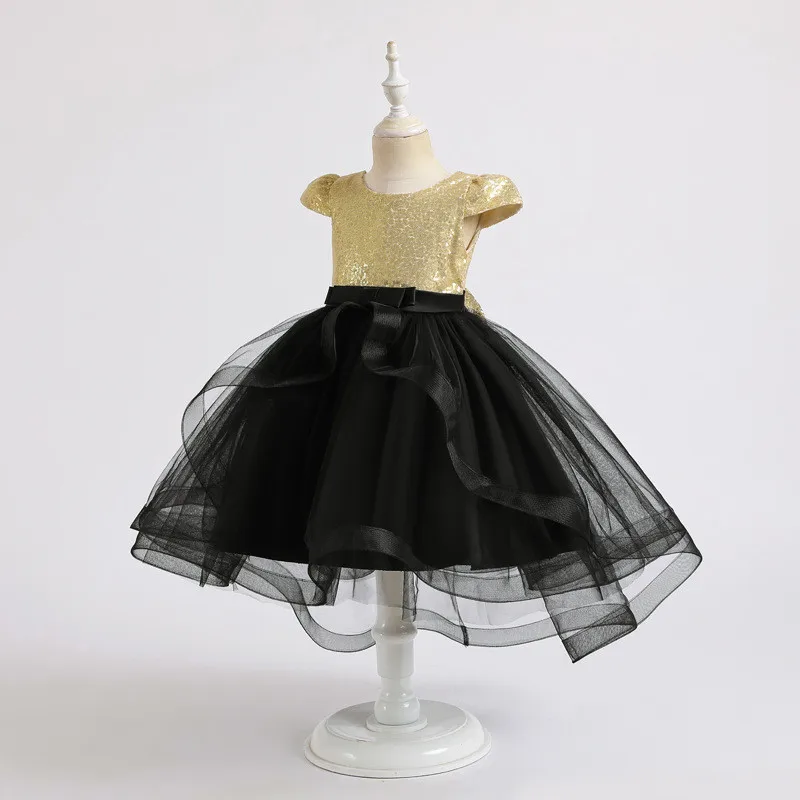 Платье-пачка принцессы с блестками для маленьких девочек; вечернее платье для свадебной вечеринки; Детские платья для маленьких девочек; одежда для детей