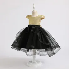 Платье-пачка принцессы с блестками для маленьких девочек; вечернее платье для свадебной вечеринки; Детские платья для маленьких девочек; одежда для детей