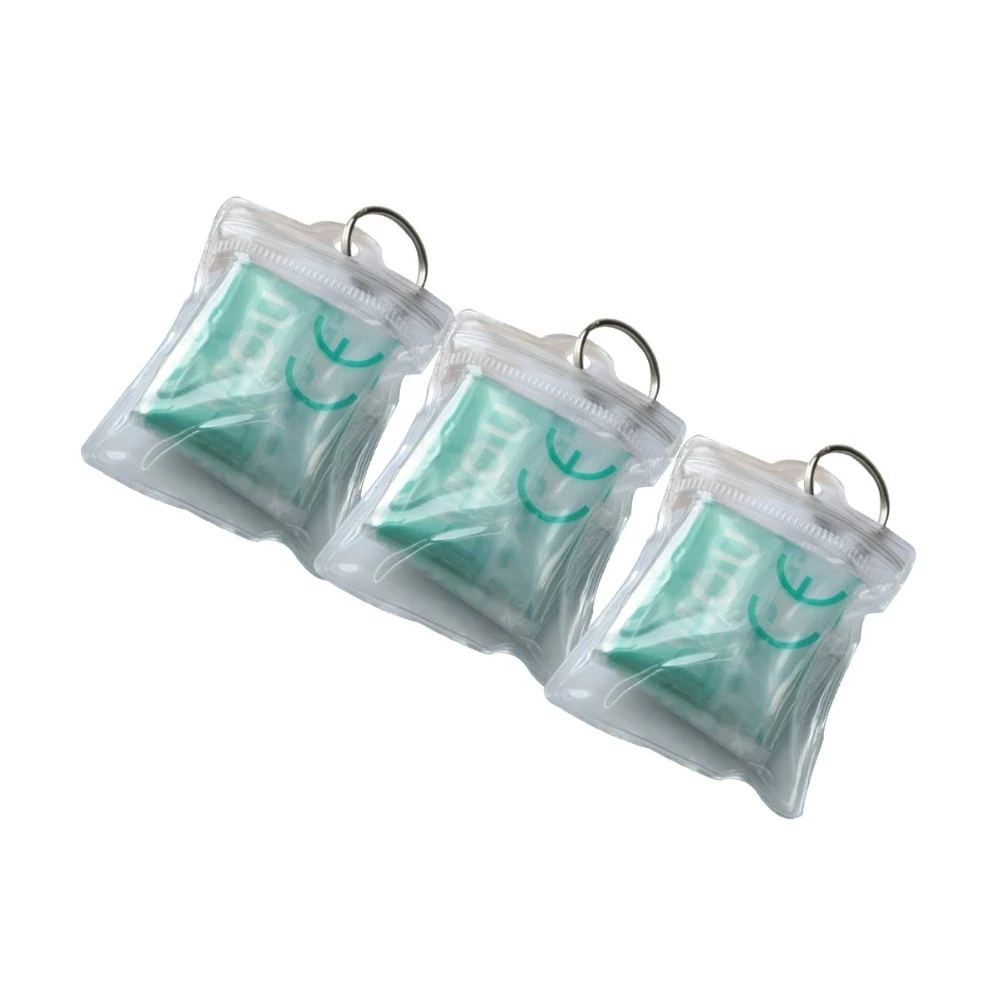 1000Pcs/Lot PVC CPR Manual Resuscitator Protection Face Shield With Keychain Key Ring For CPR/AED Training First Aid | Красота и