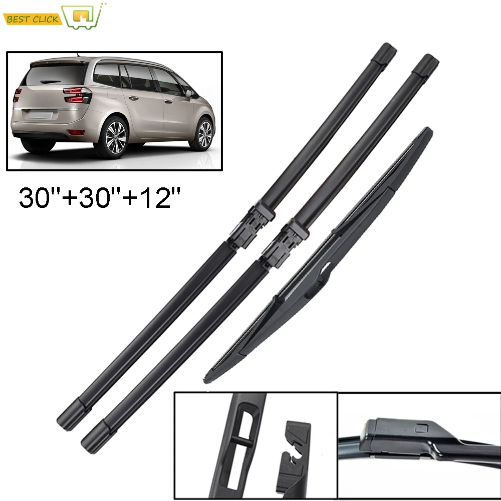 

Misima Windshield Windscreen Wiper Blades For Citroen C4 Grand Picasso MK2 Front Rear Window Wiper 2013 2014 2015 2016 2017 2018