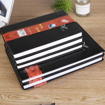 

Business Laptop Black and White with Pattern Leather Covered Notebook Laptop Notebook A5 Conference Notebook Stationery Book