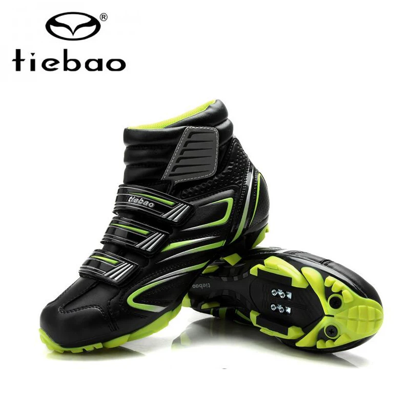 TIEBAO sapatilha ciclismo mtb Мужская зимняя обувь с самоблокирующимся замком SPD patilas MTB для
