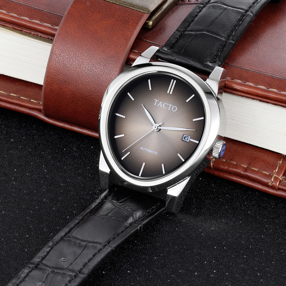 Новые модные брендовые мужские часы Tacto автоматические механические спортивные