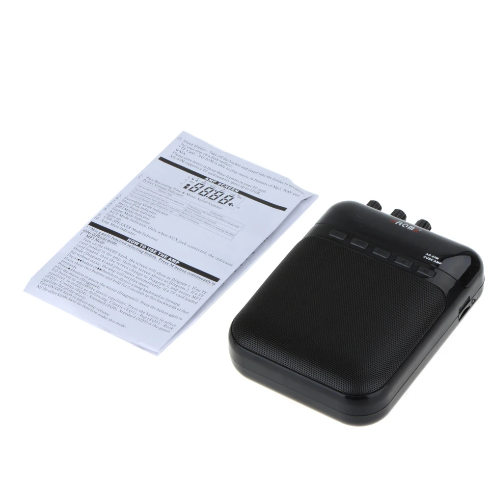 Ammoon AMP-01 5 Вт электрогитара усилитель диктофон динамик TF слот для карты компактный портативный многофункциональный аксессуары для гитары