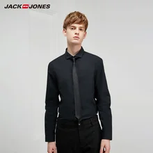 JackJones Мужская быстросохнущая рубашка с длинными рукавами из ткани 219105548