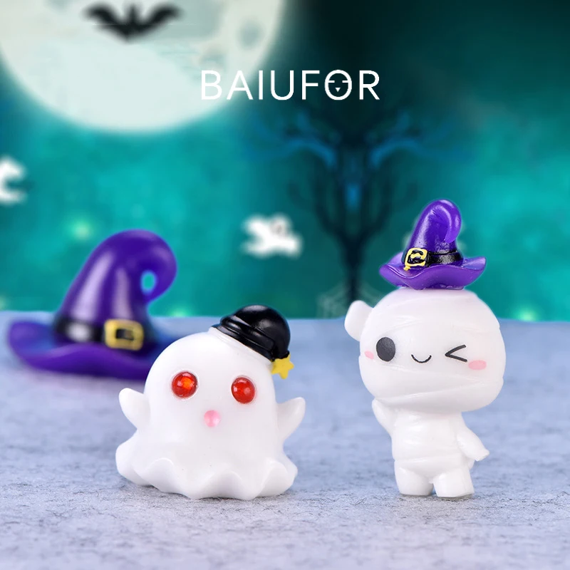 BAIUFOR миниатюрная шляпа ведьмы в виде тыквы на Хэллоуин привидение Мумия летучая