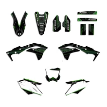 Полный набор наклеек для Kawasaki KX250F KXF250- KX 250F KXF 250 Мотоцикл Dirt Bike команда фоновая графика