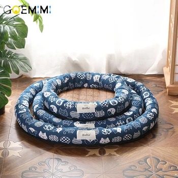 

Pet Dog Bed Mats Summer Cooling Mat Print Color Round Beds For Cat Top Quality Small Medium Large Dogs Puppy Cat Sleeping Mat