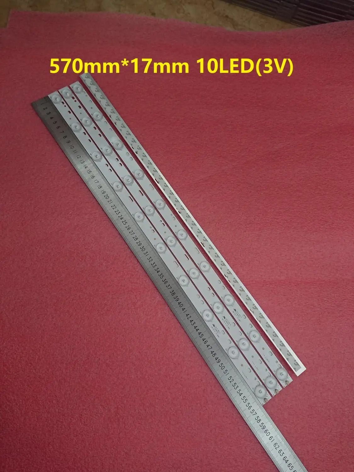 

New 30 Pieces*10 LEDs*3V 32'' 570mm*17mm LED Backlight Strips Optical Lens Flite Replacement compatible TV Monitor