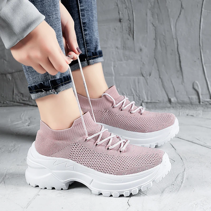 

Fashion 2019 Women Casual Shoes Breathable Walking Mesh Ladies Shoes Flats Black Sneakers Women Chaussure Femme Tenis Feminino