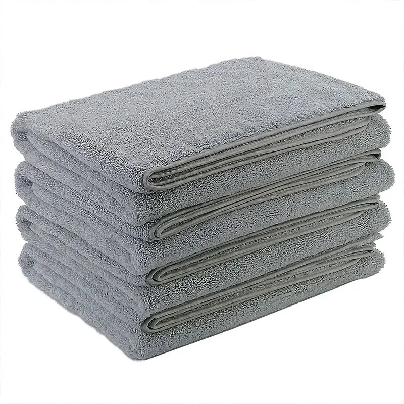 

Bath Towel Superfine Fibre 75X146 Extra-large Thick Solid Color Covered Edge Soft Skin Rapid Water Bath Shower Washcloth