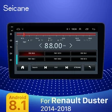 Seicane для Renault Duster- автомобильный Радио Мультимедиа Видео плеер навигация gps Android 8,1 2.5D экран 2din