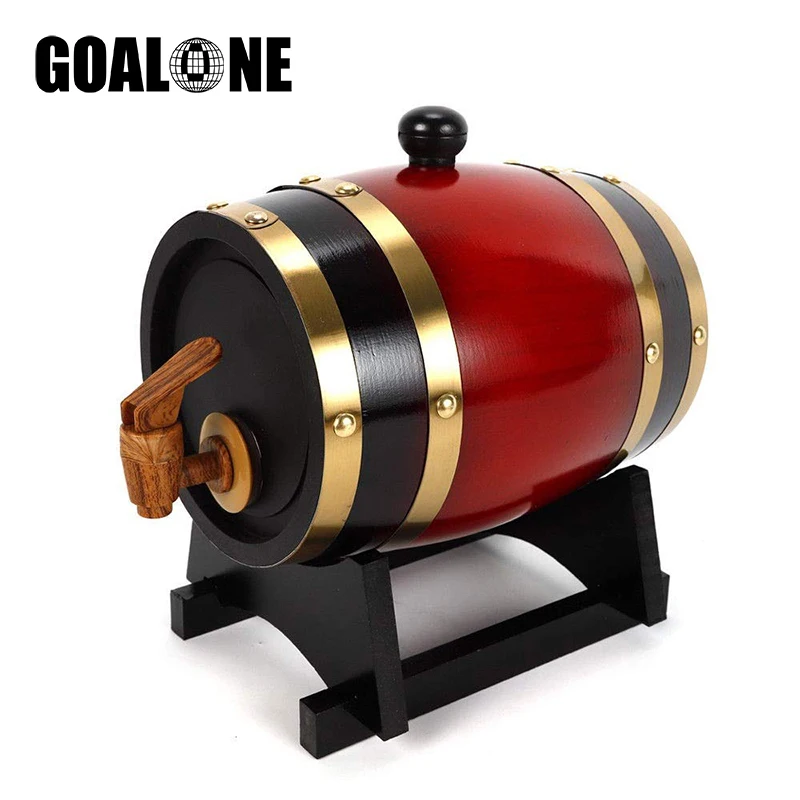 GOALONE 1 5/3L деревянная бочка винтажное пивоваренное оборудование из дуба мини