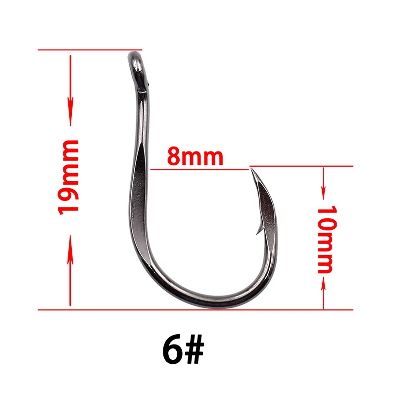 The Time High Quality Bulk Sharpened Fishing Hooks Patent Chinu Ring Forged  High Carbon Steel Hook Fishing Wholesale 100 Pcs/lot - Fishhooks -  AliExpress