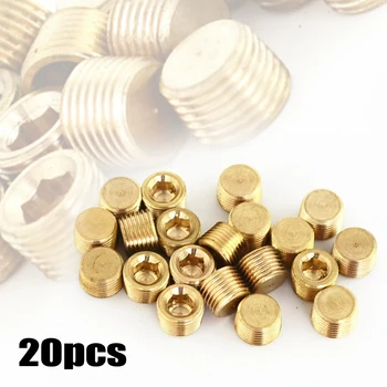 

Quality Brass Pipe Fitting,Solid Hex Head Plug, 1/8 NPT Male (Pack Of 20pcs )
