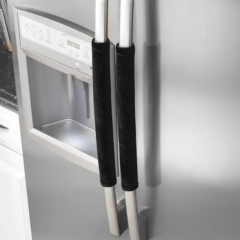 2 шт холодильник Дверная ручка Крышка кухонный прибор Декор Ручки противоюзовый протектор перчатки холодильник печь держать от отпечатков пальцев
