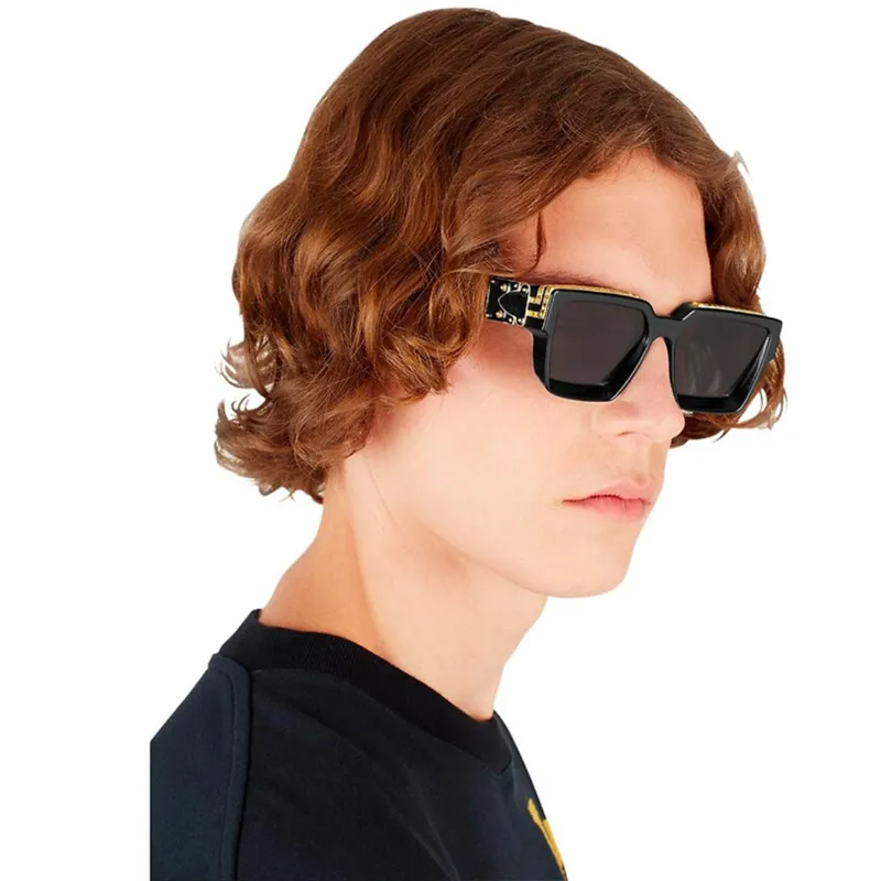 Fashion Classic Square Luxury Sunglasses Men Women Brand Designer Vintage Black White High Quality UV400 Glasses Oculos Feminino