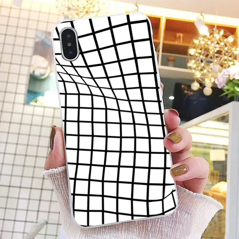 Black white Yellow Grid 