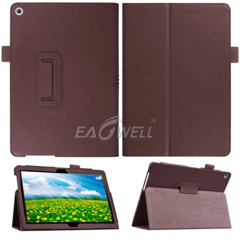 Brown Умный чехол для iPad 9,7 дюймов чехол с рисунком личи из искусственной кожи чехол с откидной подставкой для iPad 5 9,7 A1822 A1823 - Цвет: Brown