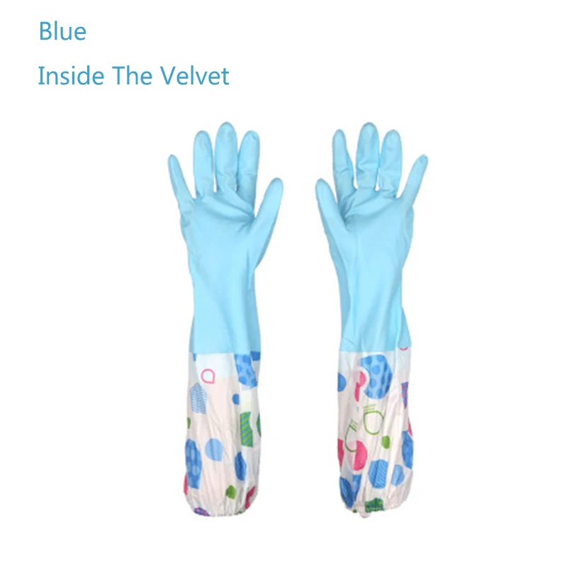 Бархатные латексные перчатки садовые перчатки для дома резиновые перчатки для уборки Водонепроницаемая скатерть перчатки кухня Чистка овощей перчатки