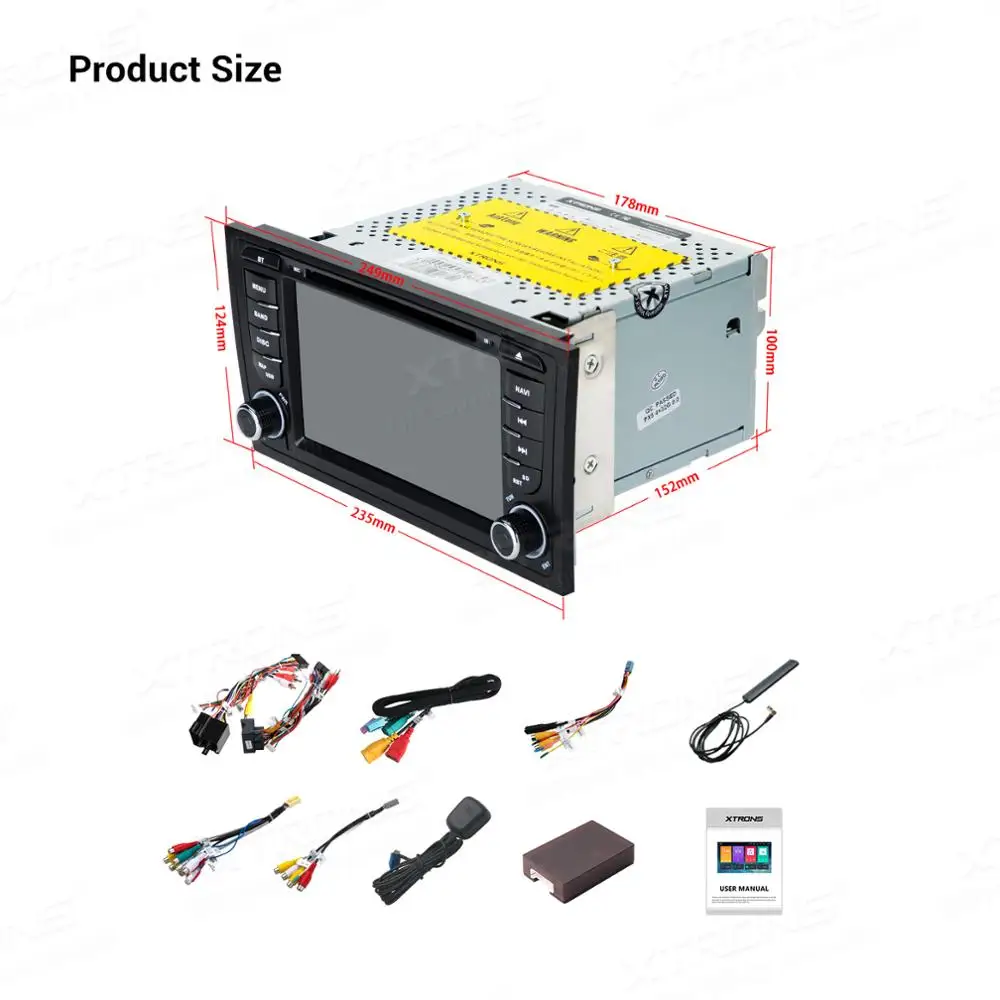 XTRONS 7 "Android 9 0 Octa Core 64 Гб Встроенная память 4 Оперативная Автомобильный DVD Плеер
