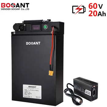 

Electric scooter battery 60V 20Ah 1500W E-bike lithium ion battery pack 16S 60V for LG 18650 with 5A Charger with metal case
