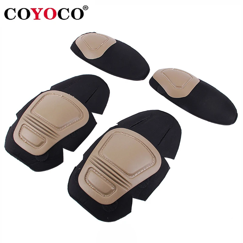 COYOCO Military Tactical g2 g3 Frog Suit Knee Pads & Elbow Support Paintball Airsoft Kneepad Interpolated Knee Protector Set