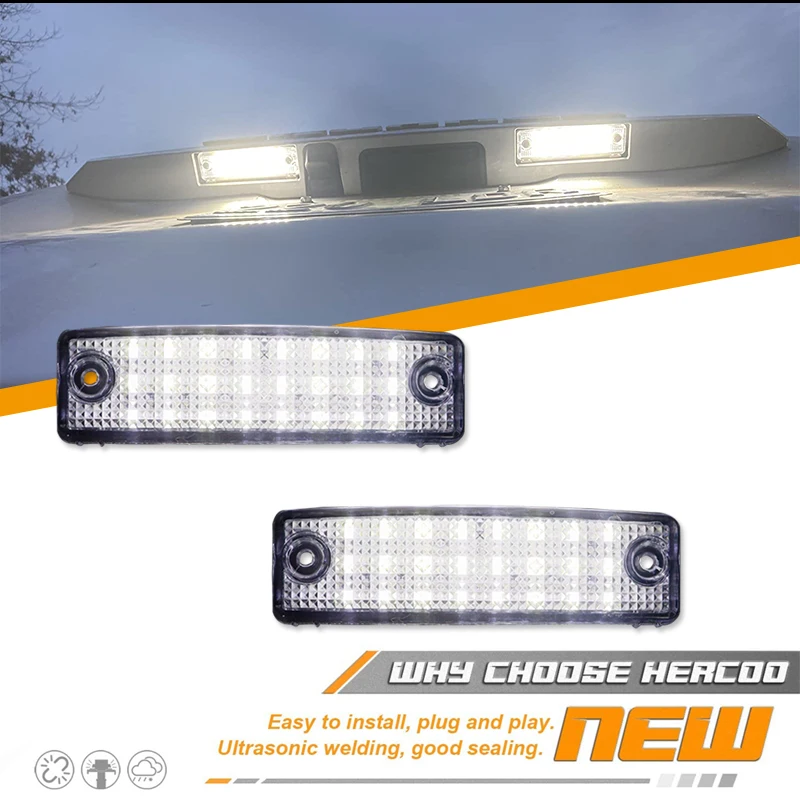 License Plate Light For Toyota Tundra 2014-2020 - Driver/Passenger Side, CAPA Certified, Clear Lens - View #10