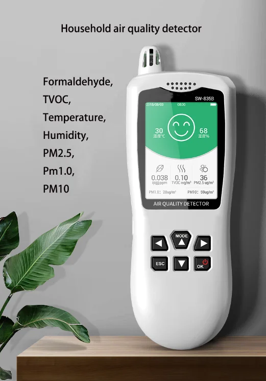

Formaldehyde tester Household air quality detector Professional dust particle PM measurement temperature and humidity