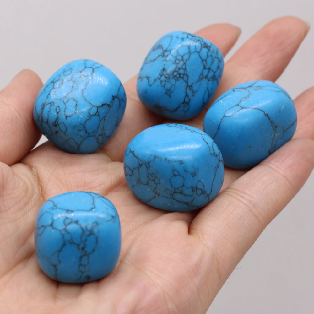 Natuurlijke Halfedelsteen Blauw Turquoise Energie Steen Specimen Healing Edelsteen Sieraden 20 30Mm|Stenen| - AliExpress