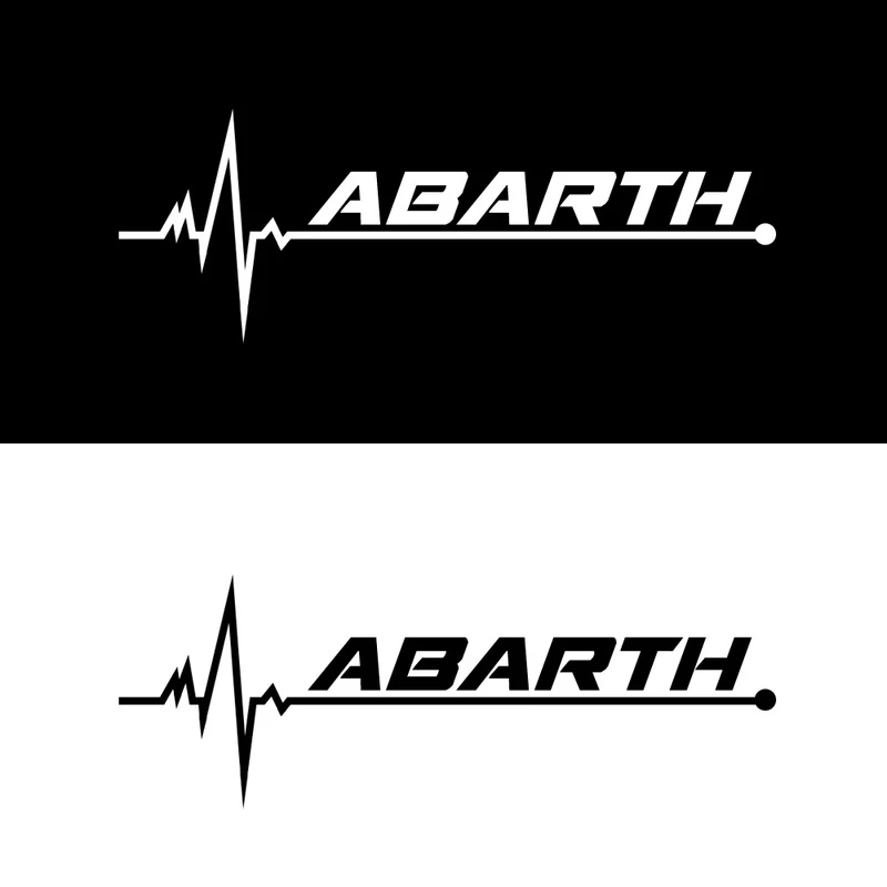 Abarth 2 шт. наклейки на окна автомобиля для OPEL alfa romeo abarth lada vesta Renault koleos suzuki swift hyundai Tucson DACIA сиденье FR octavia - Название цвета: Abarth