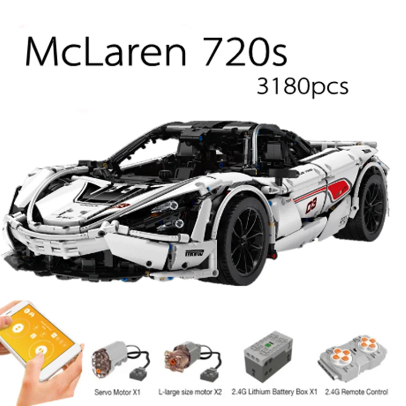 Новинка McLaren 720S APP RC техническая серия гоночный автомобиль 13145 Совместимость с