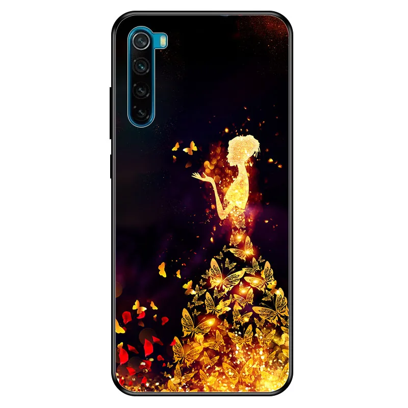 Geruide 6,3 дюймов для xiaomi redmi note 8 чехол, закаленное стекло чехол cubierta para 6,53 дюймов xiaomi redmi note 8 pro Чехол - Цвет: A033
