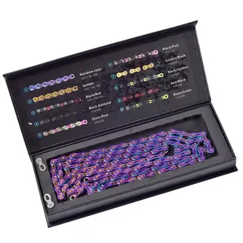 

Bicycle Chain SUMC 10S 11S 12S Chains Mountain MTB Semi-Hollow Rainbow Chain