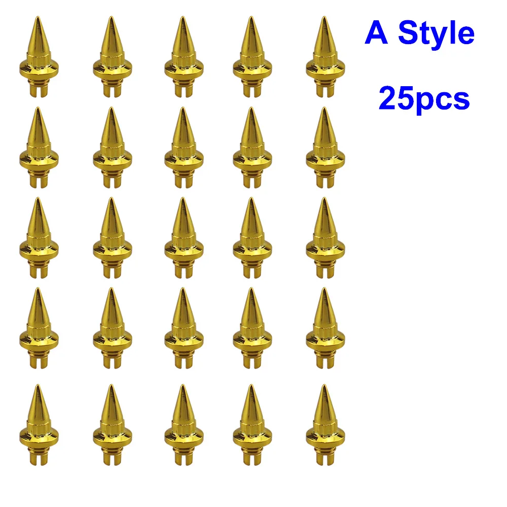 25 шт./компл. Фирменная Новинка Пластик Спайк ступицы колеса для автомобиля с заклепками для колесо крышка колесных дисков для губ на шурупе-болте шины автомобиля Тюнинг тюнинга LGMD001-JT& P