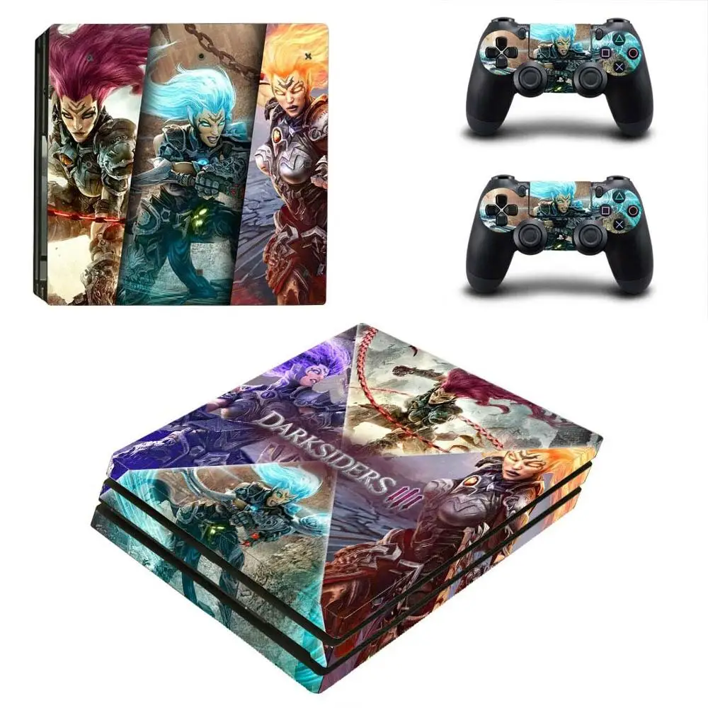YSP4P-3059 PS4 Pro Darksider 3 стикер s PS 4 Play station 4 Pro виниловые наклейки на кожу Pegatinas для playstation 4 Pro консоль и контроллер - Цвет: YSP4P-3059