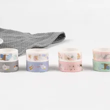 P563 Joytop линии и кошек руководство бумага клейкая лента сочетание оборудования 2, участвующие в милый кот КПК клейкая лента DIY Materi