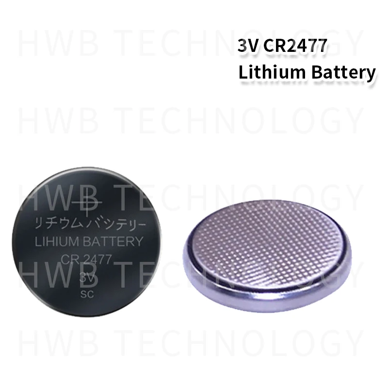 Высокое качество 3 шт CR2477 3V 1000mAh литиевая Кнопка монета батарея для часов, калькулятор, для фонарей и т. д