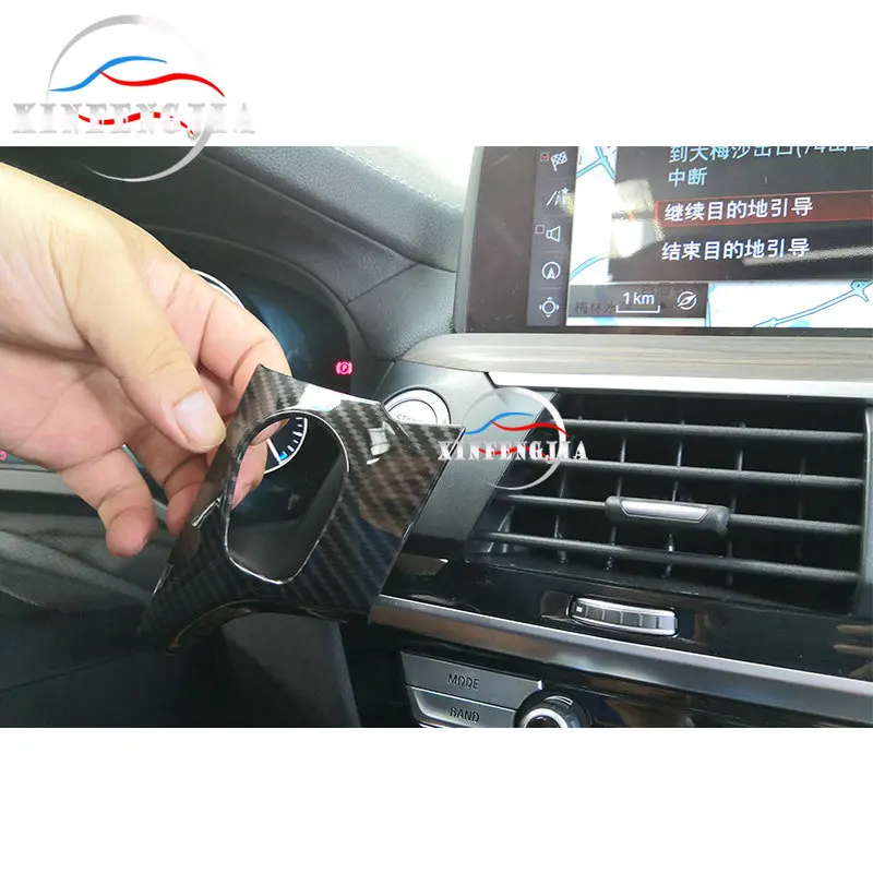 Для BMW X3 G01 18-19X4 G02 1 шт углеродного волокна Цвет панель переключателя зажигания отделкой