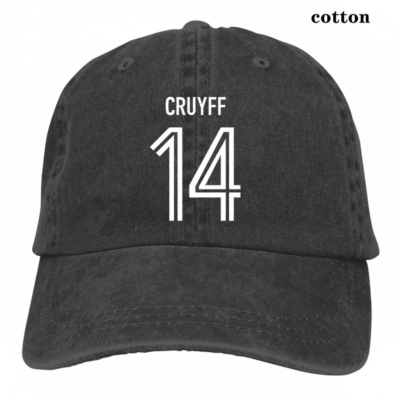 Johan Cruyff 14s ретро голландский футболист голландский Yohan Ajax Топ бейсбольная кепка для мужчин и женщин Кепка для водителя грузовика модная Регулируемая Кепка - Цвет: 3-Black