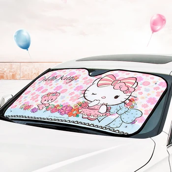 

Car Windshield Sunshade Kitty Cat Auto Windscreen Sun Visor Cover Cute Sun Shade Car Solar Protection For Window Car Accessories