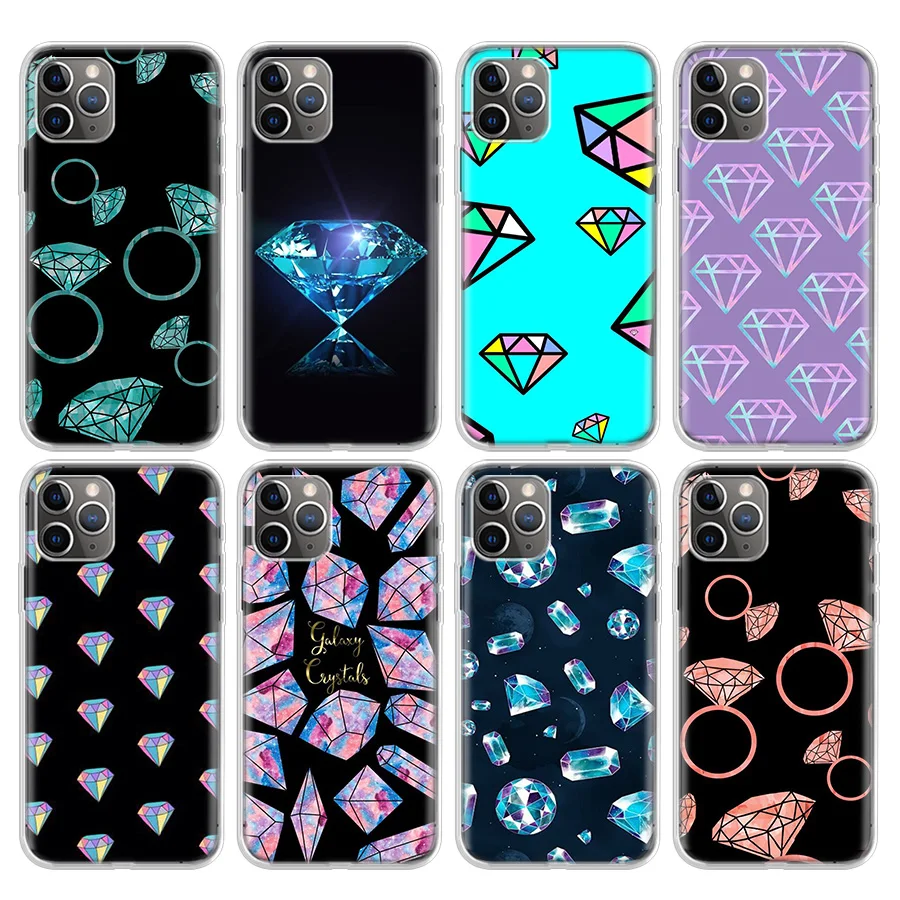 Diamond Ring Just Print Custodia Per Telefono Per Apple Iphone 11 13 14 Pro 15 Ultra 12 Mini Se X Xr Xs Max 7 8 Plus Pattern Soft Back