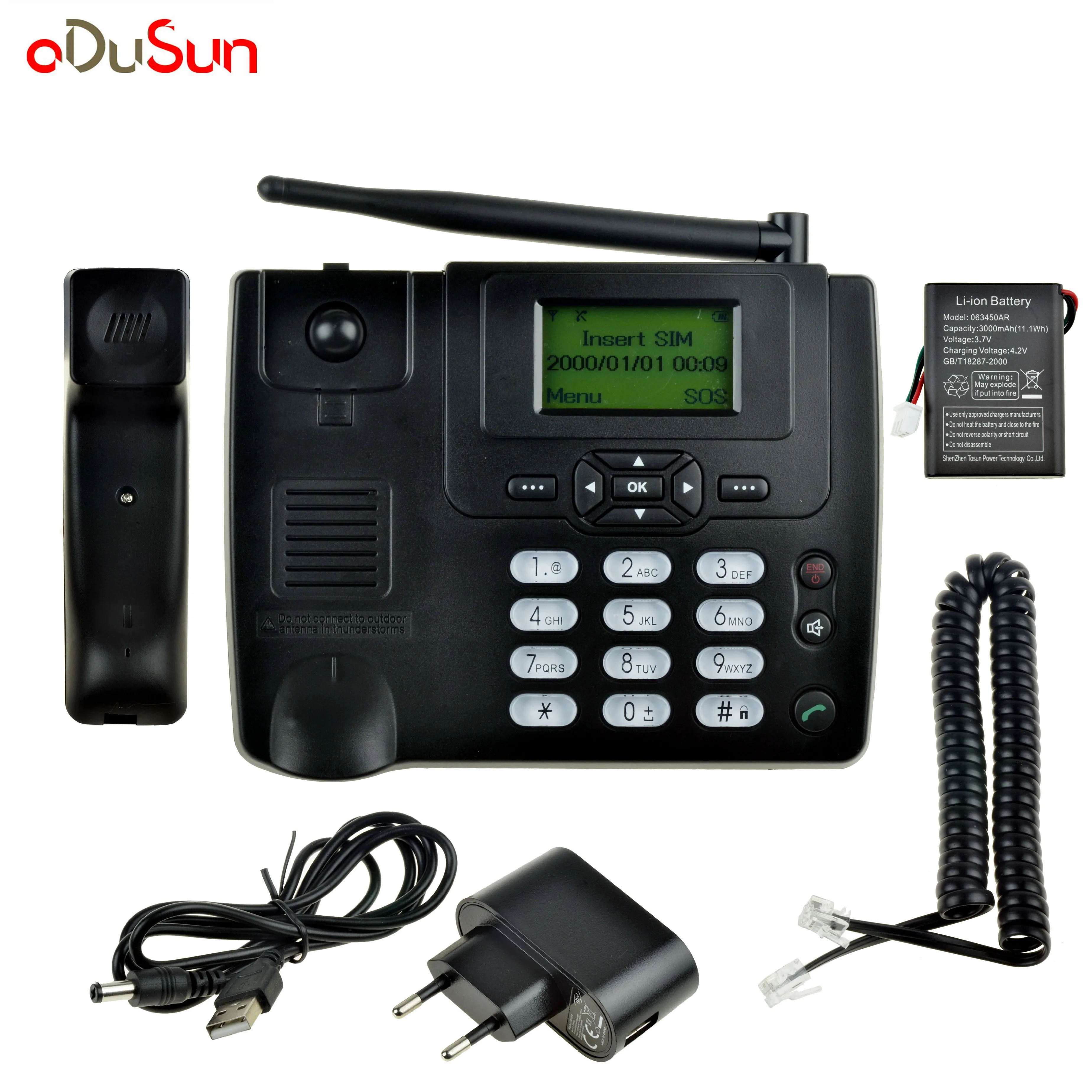 Intercomunicador inalámbrico para ancianos, teléfono fijo, portátil,  inglés, negocios, Digital, montaje en pared, Hotel, casa, oficina -  AliExpress