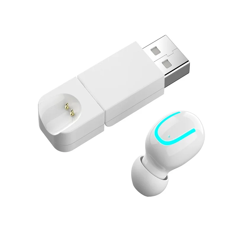 Белый Q13S Bluetooth 4,1 Гарнитура мини беспроводные стерео наушники вакуумные наушники USB Магнитная Зарядка для смартфонов - Цвет: Белый