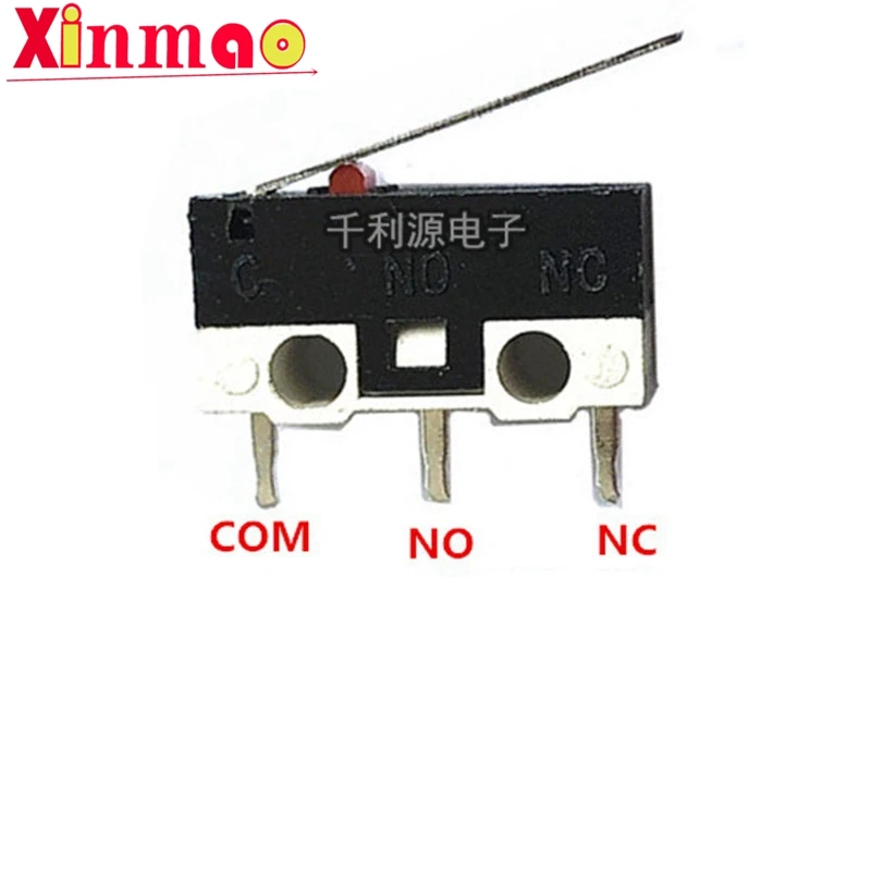 10PCS 마우스 스위치 3 핀 2a125v AC 직사각형 스위치 작은 마이크로 스위치 새로운 재고 3 핀